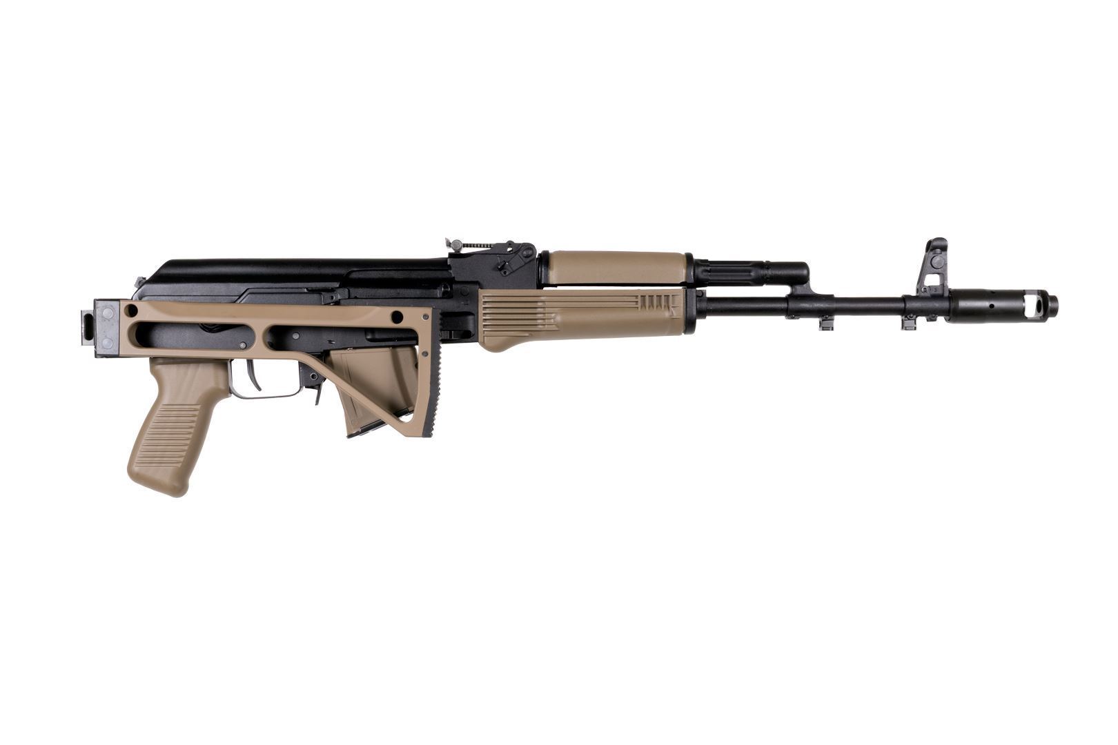 Arsenal SAM7SF 7.62x39mm Semi-Auto AK-47 FDE Rifle with Aluminum Side Folding Stock with Cheek Rest & QD Points - Image 3
