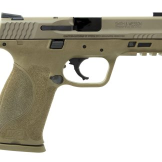 Smith & Wesson LE 11767 M&P 9 M2.0 
9mm Luger Double 4.25″ 17+1 FDE Interchangeable Backstrap Grip FDE Polymer Frame FDE Armornite Stainless Steel Slide