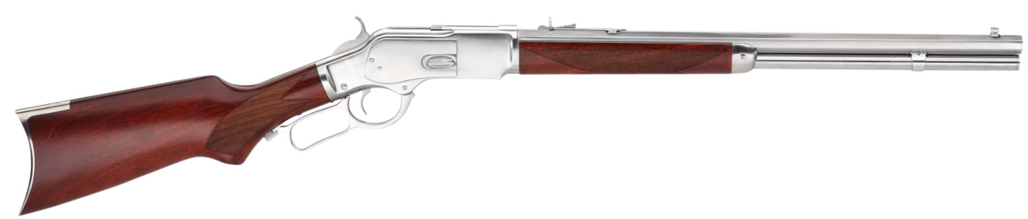 Taylors & Company 550232 1873 45 Colt (LC) Caliber with 10+1 Capacity, 20″ Barrel, Silver Metal Finish & Walnut Fixed Pistol Grip Stock Right Hand (Full Size)