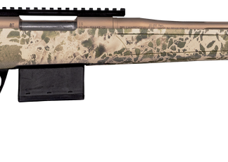 CVA CASCADE VARMINT HUNTER RIB 243 WIN  22 IN C-KOTE THD 5/8X24 BBL W BRAKE ADJ CAMO STOCK 1 MAG