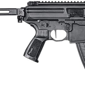 Sig Sauer PMPX4B9 MPX K  9mm Luger Caliber with 4.50″ Barrel, 30+1 Capacity, Black Hard Coat Anodized Metal Finish, Folding Pivoting Contour Brace Stock & Black Polymer Grip Right Hand