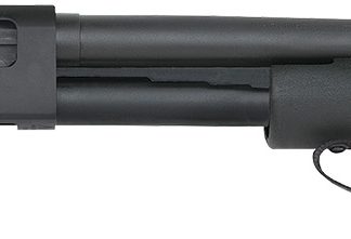 Mossberg 50639 590 Shockwave 12 Gauge Pump 3″ 6+1 18.50″ Matte Blued Heavy-Walled Barrel, Drilled & Tapped Matte Blued Stainless Steel Receiver, Black Raptor Birdshead Grip