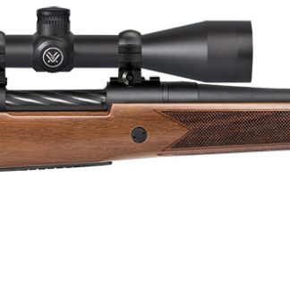 Mossberg 28059 Patriot  25-06 Rem Caliber with 5+1 Capacity, 22″ Fluted Barrel, Matte Blued Metal Finish & Walnut Stock Right Hand (Full Size) Includes Vortex Crossfire II 3-9x40mm Scope