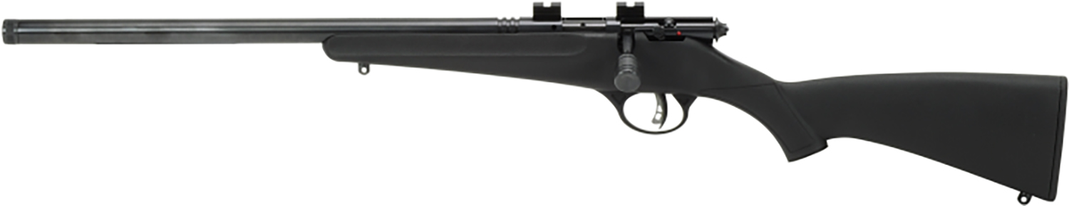 Savage Arms 13841 Rascal FLV-SR Youth 22 LR 1rd 16.12″ Matte Blued Heavy Barrel, Matte Blued Carbon Steel Receiver, Black Synthetic Stock, Left Hand