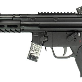 PTR 408 9R *CA Compliant 9mm Luger 10+1 (2) 16″ Heat Treated Carbine Barrel, Mil-Spec Anodized Aluminum M-Lok Handguard, Fixed Polymer Stock w/Sling Attachment