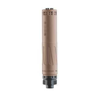 DEAD AIR RXD910TI 9MM SUPPRESSOR FDE 9MM OPTIMIZED, 10MM CAPABLE GMS, 1/2X28 PISTON