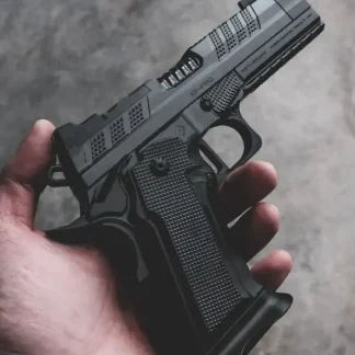 FUSION XP COMP HGA 9MM 4.6IN BBL FS BLK 2 17RD MAGS OPTICS CUT THUMB REST