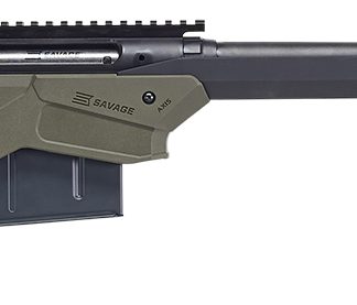 Savage Arms 57550 Axis II Precision 243 Win 10+1 22″, Matte Black Barrel/Rec, OD Green Adjustable MDT Aluminum Chassis, Polymer Grip