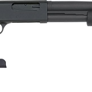 Mossberg 50691 590 Tactical 12 Gauge 6+1 3″ 18.50″ Cylinder Bore Barrel, Matte Blued Metal Finish, Dual Extractors, FLEX Component 6 Position Stock w/FLEX Pistol Grip & Recoil Pad