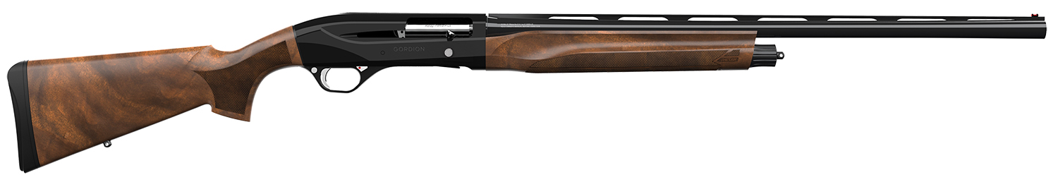 Retay USA GORPLBLK28 Gordion Upland Inertia Plus 12 Gauge with 28″ Deep Bore Drilled Barrel, 3″ Chamber, 4+1 Capacity, Polished Jet Black Metal Finish & Turkish Walnut Stock Right Hand (Full Size)