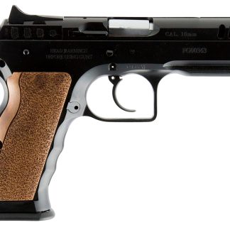Tanfoglio IFG TFSTOCKI10 Defiant Stock I 10mm Auto Caliber with 4.50″ Barrel, 13+1 Capacity, Overall Black Finish Steel, Picatinny Rail/Beavertail Frame, Serrated Slide & Wood Grip