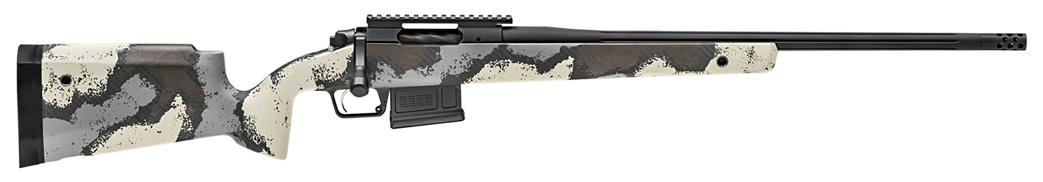 Springfield Armory BAW92265CMD Model 2020 WayPoint 6.5 Creedmoor 5+1 Cap 22″ Desert Verde Cerakote Rec/Barrel Ridgeline Camo Carbon Fiber Hybrid Profile with M-LOK Stock Right Hand (Full Size)
