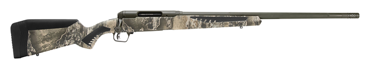 Savage Arms 57740 110 Timberline 300 WSM 2+1 24″, OD Green Cerakote, Realtree Excape Fixed AccuStock with AccuFit