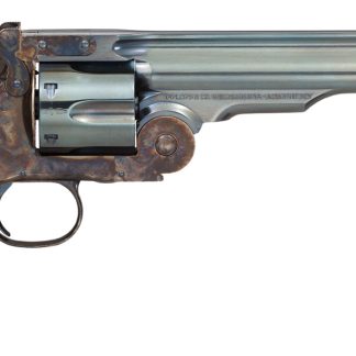 Taylors & Company 550651 Schofield Top Break 44-40 Win Caliber with 7″ Charcoal Blued Finish Barrel, 6rd Capacity Charcoal Blued Finish Cylinder, Color Case Hardened Finish Steel Frame & Walnut Grip
