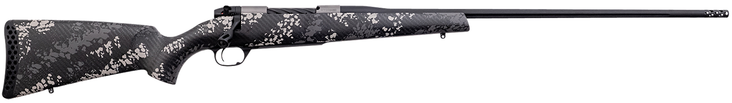 Weatherby MBT20N300WR8B Mark V Backcountry 2.0 Ti 300 Wthby Mag 3+1 26″ Barrel, Graphite Black Cerakote Metal Finish, Black with Gray/White Sponge Accents Peak 44 Blacktooth Stock