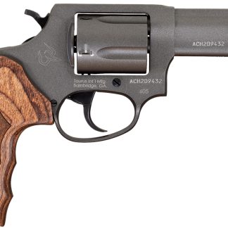 Taurus 2-6053CNS 605 Defender Small 357 Mag/38 Special +P 5 Shot 3″ Tungsten Gray Cerakote Stainless Steel Barrel, Cylinder & Frame, Altamont Wood Grip, Transfer Bar Safety, Exposed Hammer