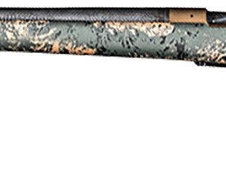 Christensen Arms 8010621000 Ridgeline FFT 7mm Rem Mag 3+1 22″ Carbon Fiber/Threaded Barrel, Burnt Bronze Cerakote, Green with Black/Tan Accents Stock, Left Hand