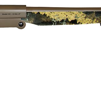 Charles Daly 930337 101 Full Size 410 Gauge Break Open 3″ 1rd 26″ Flat Dark Earth Cerakote Steel Barrel & Receiver, Fixed TrueTimber Prairie Synthetic Stock