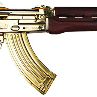 Zastava Arms Usa ZP92762SRGL ZPAP 92 7.62x39mm 30+1 10″ 24K Gold Plated/ Cold HammerForged/ Chrome Lined Barrel, Steel 24K Gold Plated Receiver, Serbian Red Wood Grips