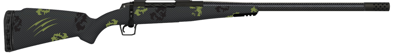 Fierce Firearms TROG7PRC24BF CT Rogue 7mm PRC 3+1 24″ Carbon Fiber Barrel, Black Cerakote Titanium Rec, Forest Camo Rogue Stock