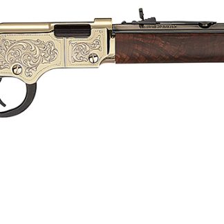 Henry H004D4 Golden Boy Deluxe 4th Edition 22 Short, 22 Long or 22 LR, 16 LR/21 Short Capacity, 20″ Blued Octagon Barrel, Engraved Brasslite Rec, American Walnut Stock, Ad. Buckhorn Sights