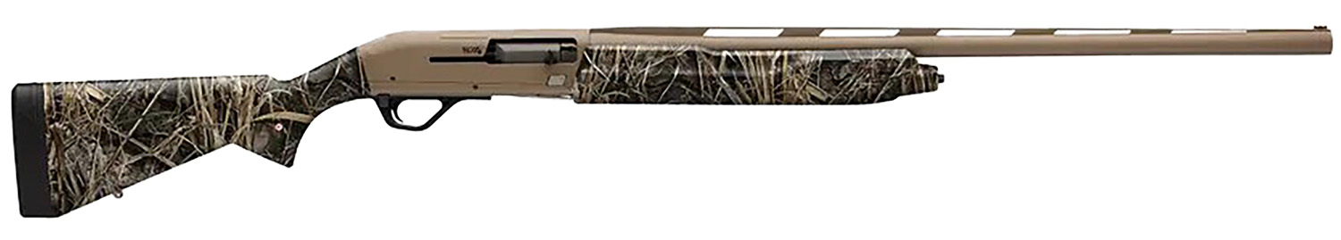 Winchester Repeating Arms 511304391 SX4 Hybrid Hunter 12 Gauge 3″ 4+1 (2.75″) 26″, FDE Cerakote Barrel/Rec, Realtree Max-7 Furniture, TruGlo Fiber Optic Sight
