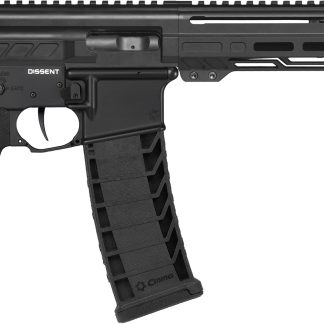 CMMG 94A6867AB Dissent MK4 9mm Luger 33+1 6.50″, Black, Picatinny Brace Adapter, 5.50″ M-LOK Handguard, Left Side Charging Handle, Zeroed Linear Comp, Zeroed Drop-In Single Stage Trigger