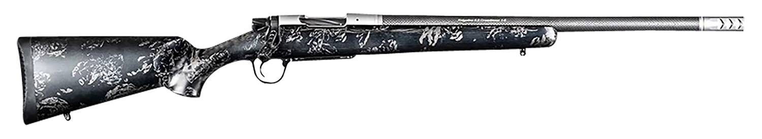 Christensen Arms 8010622200 Ridgeline FFT TI Full Size 6.5 PRC 3+1 20″ Stainless Threaded Barrel, Drilled & Tapped Aluminum Receiver, Black w/Gray Accents Fixed Sporter Carbon Fiber Stock, Right Hand