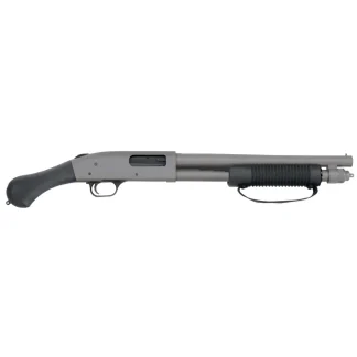 MOSSBERG 590 SHOCKWAVE J.I.C. SGP 12GA 14.375″ BS BBL CYL SS CERAKOTE  RAPTOR GRIP 6/RD NON-NFA