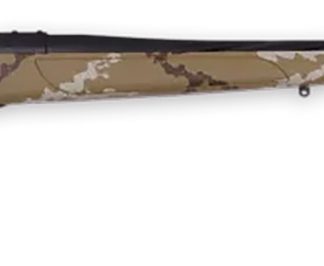 Weatherby VHH256RR6B Vanguard Outfitter 25-06 Rem 5+1 24″ Threaded/Spiral Fluted, Graphite Black Barrel/Rec, Tan with Brown & White Sponge Synthetic Stock, Accubrake Muzzle Brake, Adj. Trigger
