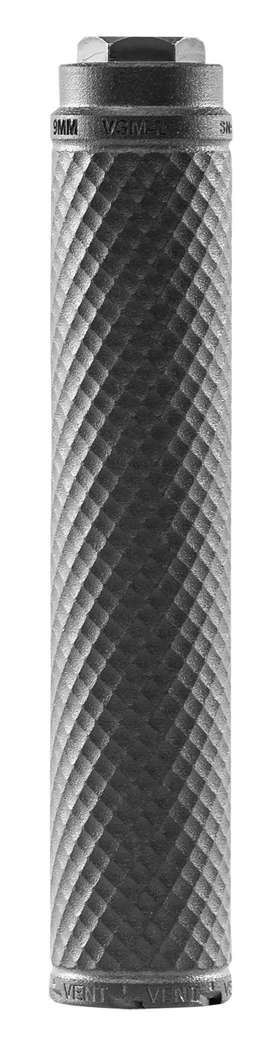 PTR V20090101 Vent 2 9mm Luger, Rated Up To 300 Blk Out, 7.60″ L Black 3D Printed Titanium, Includes 1.125″-28 & 1/2″-28 Direct Thread Mount