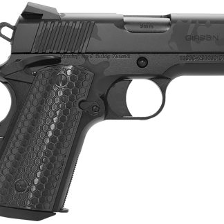 Girsan 392069 MC1911 SC Untouchable Sub-Compact Frame 9mm 7+1 3.40″  Black Steel Barrel, Black Camo Serrated Steel Slide & Frame w/Beavertail, Black Polymer Grip