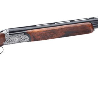 Rizzini USA 41011229 Round Body EM Full Size 12 Gauge Break Action 2rd 29″ Vent Rib Barrel, Coin Anodized Silver Receiver, Fixed w/Prince of Whales Grip Grade III Turkish Walnut Stock