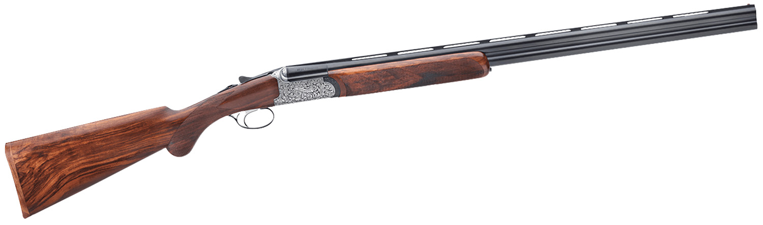 Rizzini USA 41012829 Round Body EM Full Size 28 Gauge Break Action 2rd 29″ Vent Rib Barrel, Coin Anodized Silver Receiver, Fixed w/Prince of Whales Grip Grade III Turkish Walnut Stock