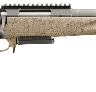 Ruger 46929 American Ranch Gen II Full Size 308 Win 3+1 16.10″ Cobalt Cerakote Spiral Threaded Barrel, Picatinny Rail Steel Receiver, Flat Dark Earth Splatter Adj Comb Synthetic Stock