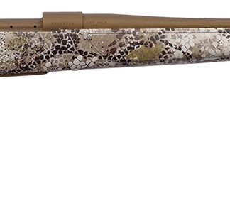 Weatherby VAP65CMR2T Vanguard Badlands 6.5 Creedmoor 4+1 22″ Burnt Bronze Cerakote #2 Threaded Barrel, Drilled & Tapped Steel Receiver, Badlands Approach Camo Monte Carlo w/Raised Comb Synthetic Stock