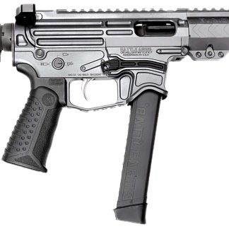 Battle Arms Development XIPHOS004 Xiphos  9mm Luger 30+1 8.50″ Black Barrel, M-LOK Handguards, Combat Gray Aluminum Picatinny Rail Receiver  Black Synthetic Adjustable Stock, Adj Black Grips