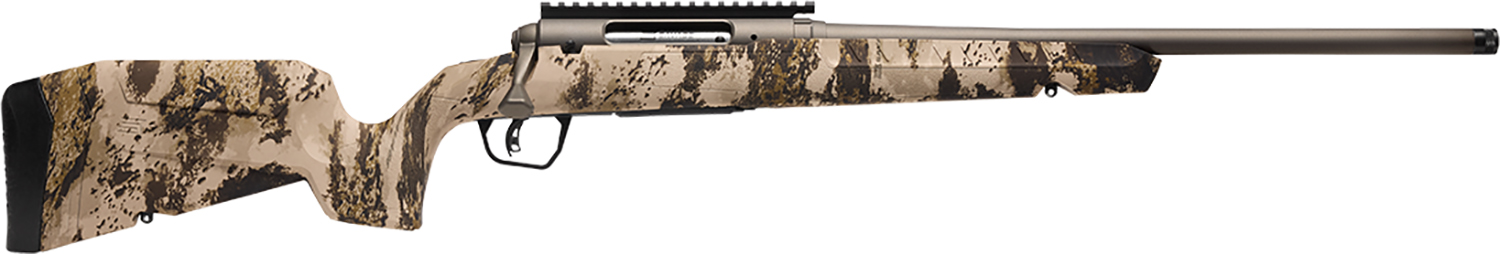 Savage Arms 32322 Axis 2 Pro 400 Legend 4+1 20″ Gun Metal Bronze Cerakote Heavy Sporter Threaded Barrel & Picatinny Rail Carbon Steel Receiver, Fixed Western Camo Synthetic Stock, Right Hand