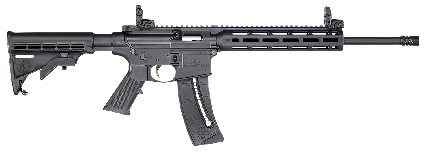 Smith & Wesson 14375 M&P15-22 Sport Bundle .22 LR 25+1 16.50″ Black Threaded Barrel Polymer Receiver Black Handguard Grip