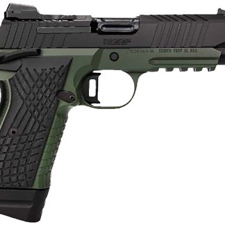 Kimber Mfg.,inc 3100022 KDS9C TFS 9mm 15+1 18+1 4.60″ Ranger Green/ Black Front and Rear Serrations Stainless Steel G-10 Grip