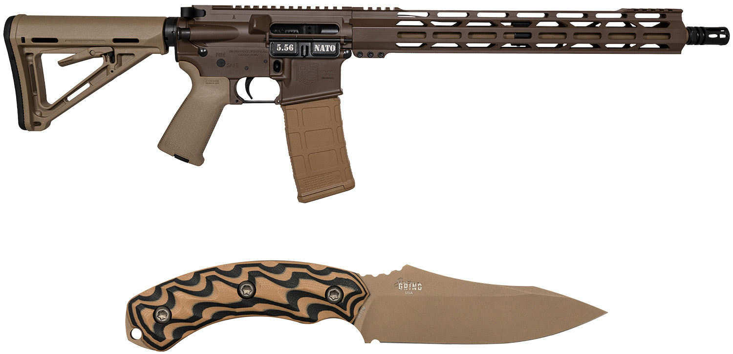 Diamondback DB175AK131 DB15 Sports South Exclusive 5.56 NATO 30rd 16″ Black Nitride 7075-T6 Aluminum Receiver 15″ M-LOK Handguard Brown Flat Dark Earth Magpul Grip
