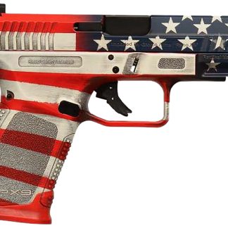 Gforce Arms GFRPX3C9USA Exodus 9mm Luger 15+1 4.02″ Black Steel Barrel, USA Cerakote Serrated Steel Slide, USA Cerakote Polymer Frame w/Accessory Rail, Textured Grip