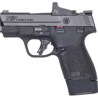 Smith & Wesson 14398 M&P9 Shield Plus 9mm Luger 10+1/15+1 3.10″ Stainless Black Armornite Barrel/Slide Black Slim Textured Grip