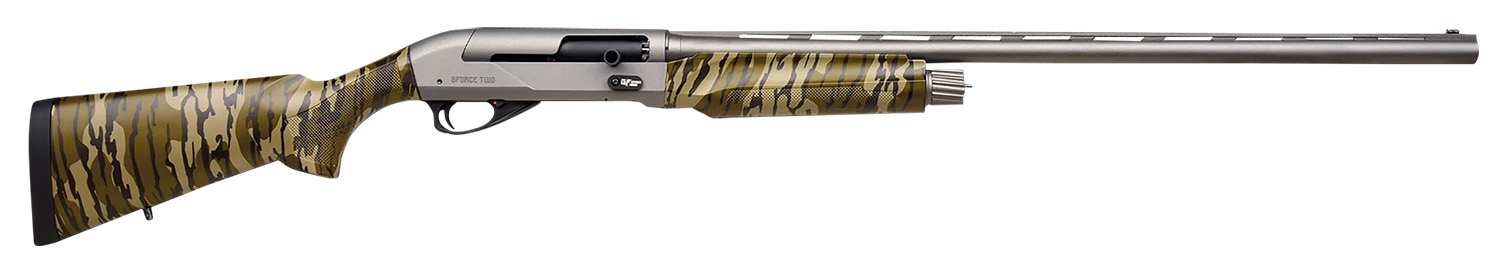 Gforce Arms GFTWO1228MO1 Two 12 Gauge Semi-Auto 3″ 28″ Matte Gray Vent Rib Barrel, Matte Gray Receiver, Adj Shim Mossy Oak New Bottomland Synthetic Stock