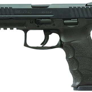 HK 81001160 VP40 40 S&W 13+1 4.09″ Black Steel Barrel, Black Cerakote Serrated Steel Slide, Black Polymer Frame w/Picatinny Rail, Black Interchangeable Backstrap Grip