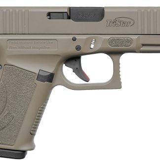 TriStar 85772 Apoc  9mm Luger 15+1 4.02″ Black Steel Barrel, Flat Dark Earth Cerakote Serrated Steel Slide & Polymer Frame w/Accessory Rail, Textured Grip