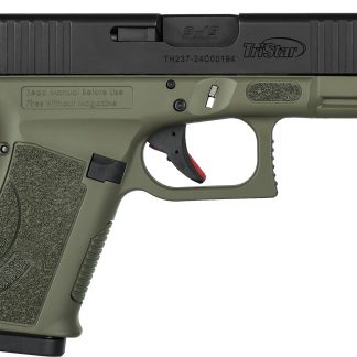 TriStar 85776 Apoc 9mm Luger 15+1 4.02″ Black Steel Barrel, Black Cerakote Serrated Steel Slide, Multicam Cerakote Polymer Frame w/Accessory Rail, Textured Grip