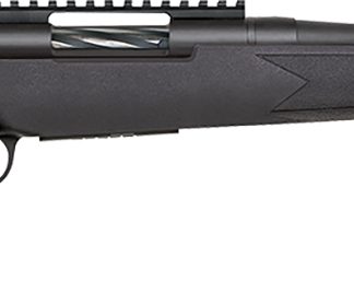 Mossberg 28231 Patriot Carbine 450 Bushmaster 5+1 18″ Matte Blued Threaded Bull Barrel, Matte Blued Picatinny Rail Receiver, Black Fixed Synthetic Stock