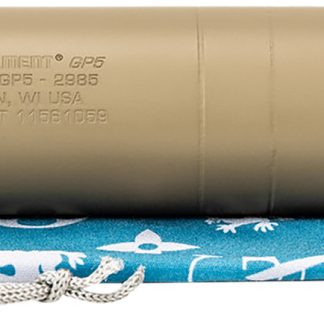 Griffin Armament GAGP5FDE-W GP5 Direct Thread Suppressor 5.56mm 1.50″ FDE 17-4 PH Stainless Steel 1/2″x28