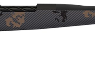 Fierce Firearms TWROG270WIN22BT Twisted Rogue 270 Win 22″ Armour Lube Black Steel Threaded Barrel, Drilled & Tapped Steel Receiver, LR Negative Comb Trophy Camo Carbon Fiber Stock